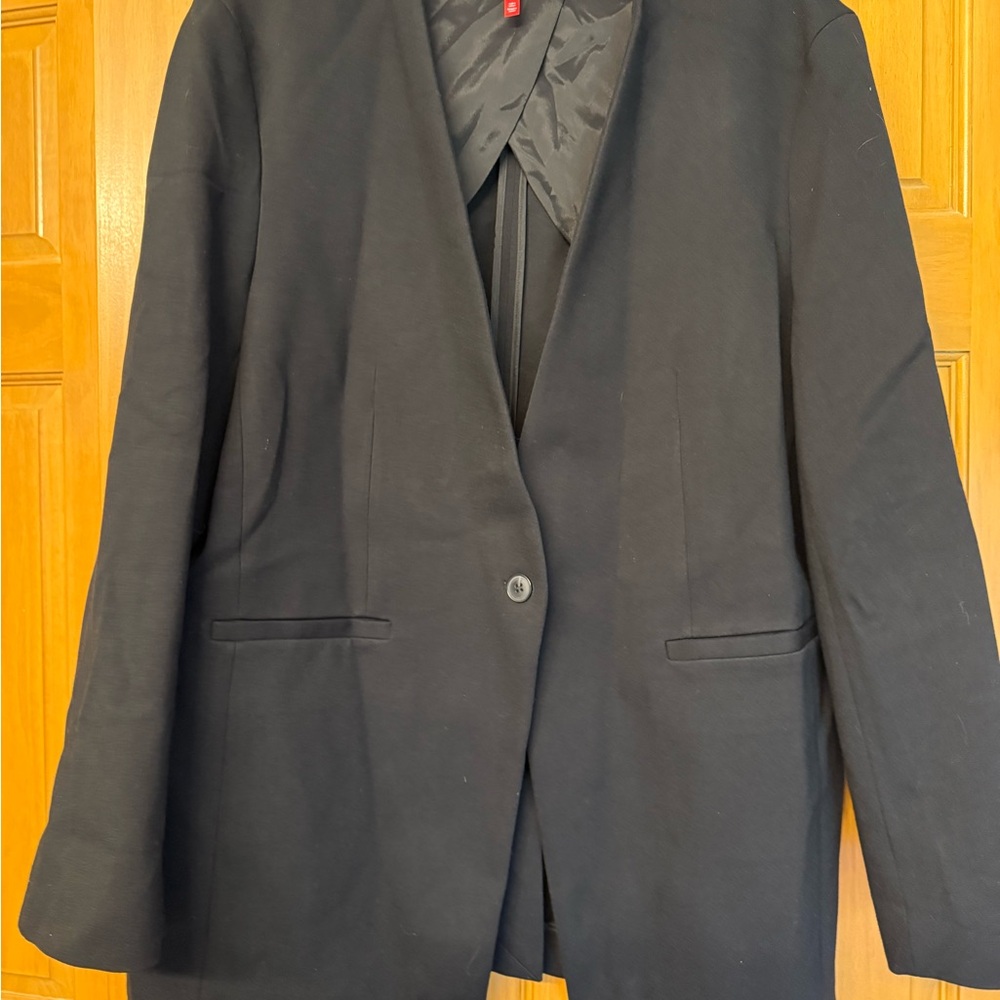 SPANX The Perfect Collarless Blazer black size XL - Picture 1 of 9